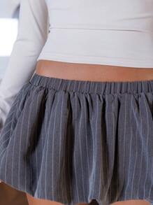 Aralina Low Rise Bubble Hem Micro-Mini Skort