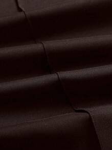 SHEIN LUNE Plus Size Plain Buttonless Simple Design Casual Dress Pants Graduation,Back To School,Teacher Outfits For Women Winter Fall Autumn