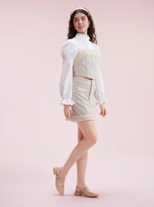 CUCCOO DOLLMOD Damen einfarbige Mode Flache Lässig Vielseitige High Heels Schuhe für Neujahr und Feiertage