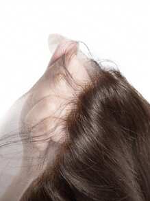 Transparent 13*4 Ear To Ear Lace Frontal Closure #2 Color Dark Brown Long Straight Remy Unprocessed Frontal Human Hair - S2 - View 4