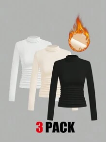 SHEIN Clasi Plus Size Plain T-Shirt, Simple Fashion Casual Everyday Wear