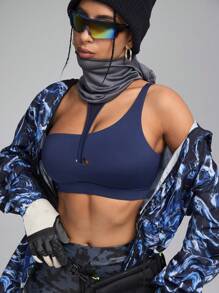 Innovista Women Navy Blue Hollow Out & Breathable Mesh Cut Out Sports Bra,Summer Gym Athleisure Workout Tank Tops,Push Up Crop Top,Daily Fitness Y2k Outfits - Navy Blue - View 7