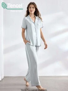 Ocili Ocili Leisure Women Short Sleeve Pajamas Set