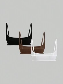 EgrlEra 女士纯色露背紧身无袖吊带背心 Y2K - 彩色 - 查看 2