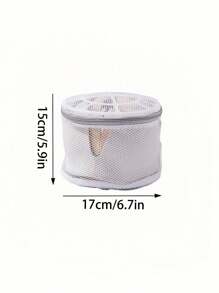 1 件白色内衣洗衣袋，带拉链，蜂窝网状胸罩清洗袋 - 有效过滤杂质，防变形支撑架，适用于胸罩、内衣、袜子、长袜和精致衣物 - 送给女性、女友、妻子的完美圣诞节礼物 - 灰色 - 查看 3