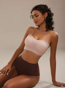 NudeFit Chất rắn Cắt vỏ sò Bras - Hồng - Xem 4