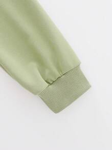 SHEIN Wildeya Sudadera con capucha informal con cordón en la cintura para adolescentes chicas