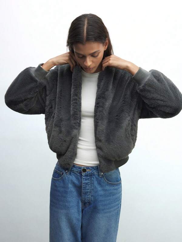 Maija Women's Cozy Fleece Baseball Jacket, Autumn/Winter