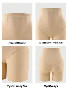 Shorts de unicolor casuales de talle alto que estilizan la figura para mujeres