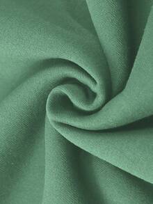 Manfinity Roghcode Sudadera con forro térmico con gráfico de lema y figura para hombre de talla grande - verde menta - Ver 7