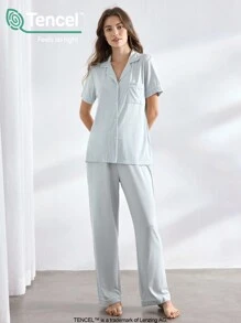 Ocili Ocili Leisure Women Short Sleeve Pajamas Set