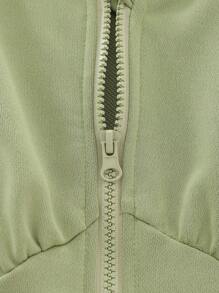 SHEIN Wildeya Sudadera con capucha informal con cordón en la cintura para adolescentes chicas
