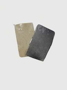 ROMWE Hippie 2 Pairs Women Boho Style Fishnet Socks , Sheer Tights, Mixed Black & Skin Tone, Suitable For All Seasons