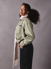 Athîral Vintage Khaki Cardigan Shirt Thanksgiving Shirt - Khaki - View 3