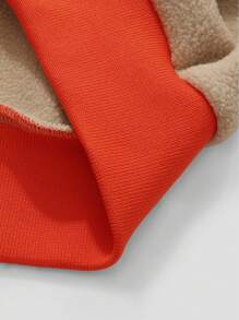 ROMWE MEN Street Life Herren Lässig Kontrast Farbblock Patchwork Buchstaben Stickerei Jacke für Herbst/Winter