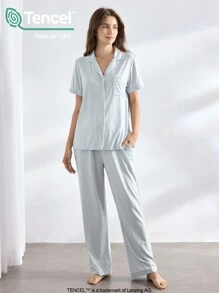 Ocili Ocili Leisure Women Short Sleeve Pajamas Set