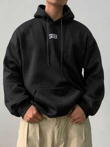 DAZY 秋季男士字母图案羊毛套衫