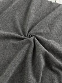 Maweii Set de 2 piezas de talla grande: Top de mangas tipo murciélago con cuello alto y falda con bajo de cola de pez