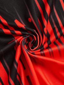 加大码长袖印花开衫，简约风套装，搭配细肩带背心和裤子