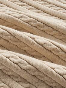 FRIENDS X SHEIN Women Casual Letter Embroidery Rib Knit Sweater Vest, Autumn/Winter - Apricot - View 4