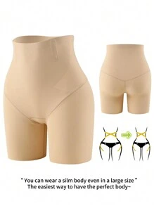Shorts de unicolor casuales de talle alto que estilizan la figura para mujeres