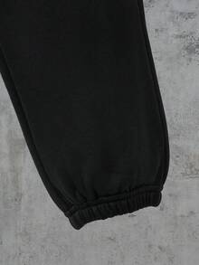Bộ 2 quần áo hoodie và quần dài in họa tiết nhân vật thời trang cho bé trai, mùa thu - Đen và trắng - Xem 4