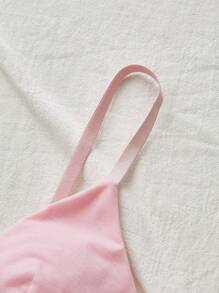 3 件套少女文胸套装，舒适校园装，黑色/粉色/白色 - 彩色 - 查看 4