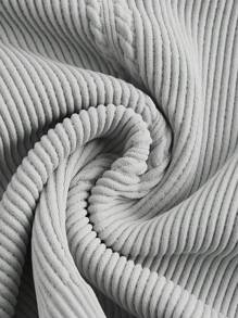 Easithlete Top corto de manga larga con cuello mao de unicolor para mujer, uso casual diario - Multicolor - Ver 8