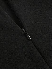 SHEIN Unity 大码女式 A 字裙，带蝴蝶结装饰，休闲简约风格