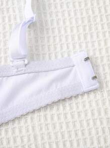 3pcs/Set Sexy & Romantic Lace Patchwork Solid Color Underwire Bra Set For Women - Multicolor - View 7