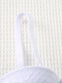 3pcs/Set Sexy & Romantic Lace Patchwork Solid Color Underwire Bra Set For Women - Multicolor - View 3