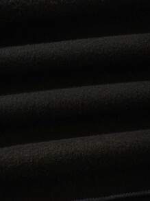 Flirla English Letter Printed Warm Chunky Sweatpants Graduation,Back To School Outfits,Graduation,Teacher Outfits For Women,Back To School Fall Cloth For Women - Black - View 7