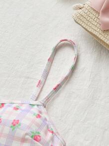 Teenage Girls' Sweet Romantic Floral Print Comfortable Daily Underwear