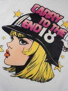 Manfinity EMRG Men Color Block Round Neck Short Sleeve Graphic Print T-Shirt And Pants Set, Minimalist Design - Multicolor - View 5