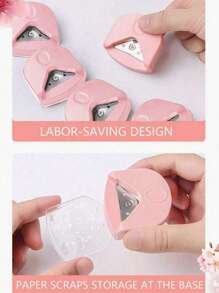 1 件纸角圆角器 - R4 4mm 切角器打孔工具，圆角器 R4 角打孔器，便携式切纸器，适用于层压卡片、卡片纸、剪贴簿、照片卡制作、纸张切割 DIY 工艺品打孔器，适用于办公室、学校圣诞节，可作为节日礼物赠送