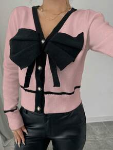 Elenzga Áo thun nữ tay dài họa tiết đơn sắc tối giản, mặc thường ngày - Màu Hồng  Dưa hấu - Xem 7