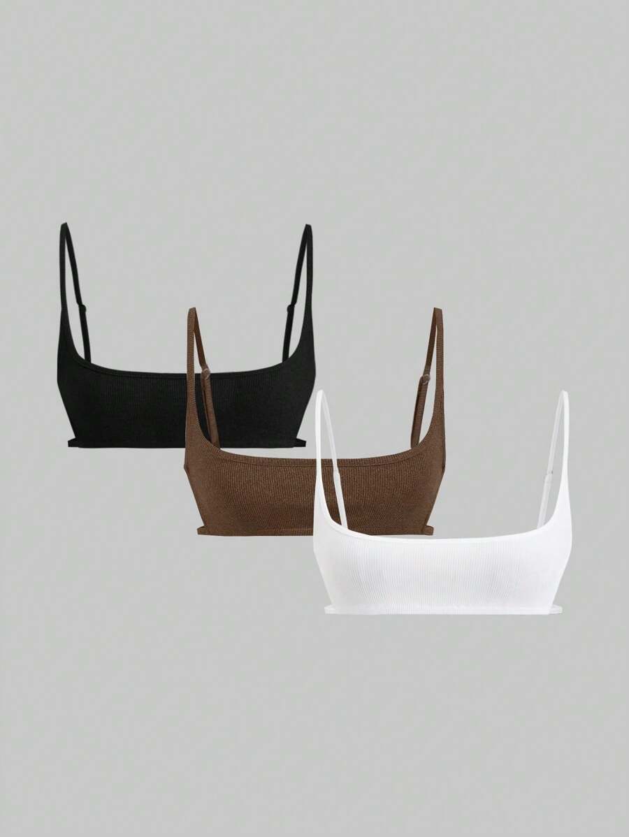 EgrlEra 女士纯色露背紧身无袖吊带背心 Y2K - 彩色 - 查看 1