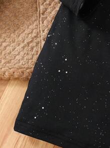 SHEIN 2 件套年轻女孩纯色长袖上衣和连衣裙休闲装 - 彩色 - 查看 7