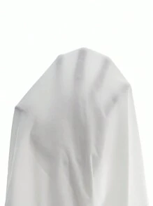 SHEIN Áo thun dài tay màu cơ bản dành cho bà bầu - trắng - Xem 6