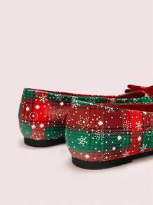 CUCCOO DOLLMOD Red Butterfly Decor Women Fashionable Elegant Commuting Flat Shoes Valentines