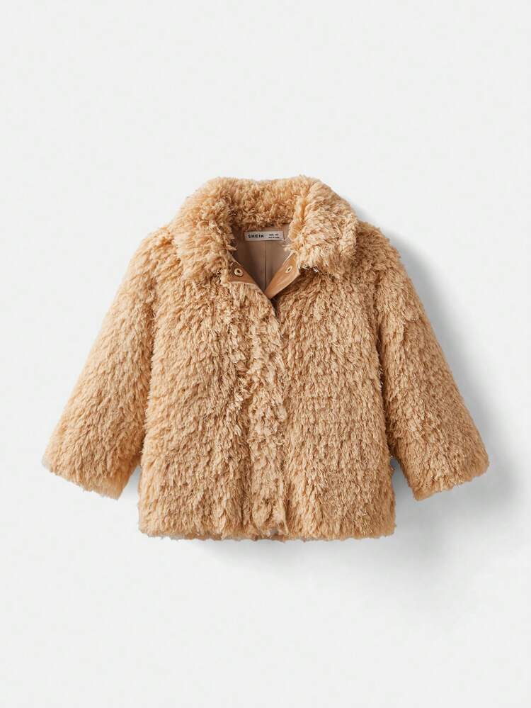 Young Girl Loose Casual Fuzzy Collar PU Leather Patchwork Jacket