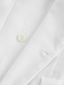 Manfinity VCAY Bộ 2 quần âu dài lưng thun co giãn cổ bẻ dệt kim cho nam, thích hợp mặc vào mùa thu - trắng - Xem 7