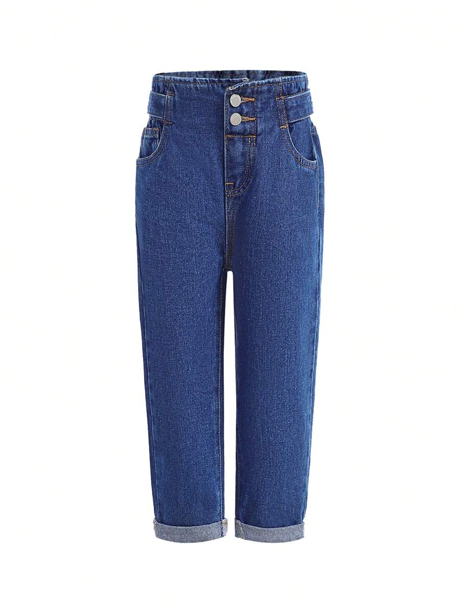 Sapstudio Artist Young Girl Heart Print Personalized Cowgirl Denim Jeans, For Holiday - Blue - View 1