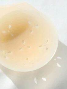 1 Pair Solid Silicone Beetle Reusable Nipple Covers - Khaki - View 3