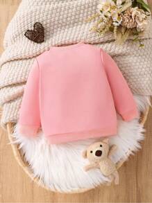 Regenboog Letter Print Leuke Stijlvolle Comfortabele Casual Sweatshirt