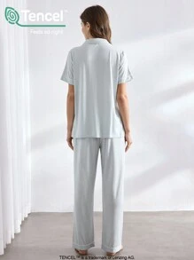 Ocili Ocili Leisure Women Short Sleeve Pajamas Set