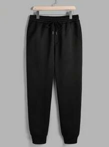 Manfinity VCAY 2 件套罗纹条纹圆领落肩休闲运动服套装，适合秋季