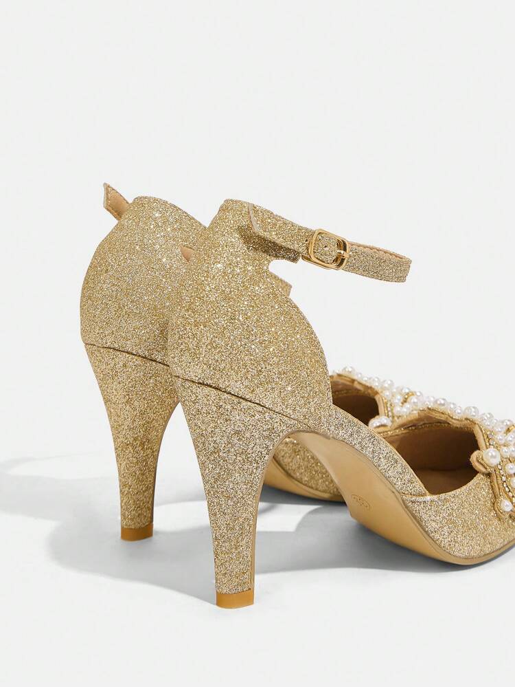 CUCCOO TILAWA White High Heel Ankle Boots For Women, Chunky Heeled Booties For Fall/Winter 2024 Prom Heels