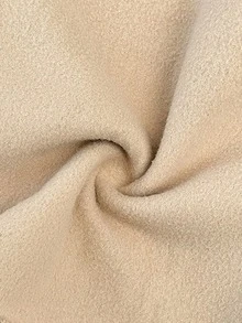 SHEIN Bộ 2 món cho bé gái tuổi mới lớn: Áo nỉ hở vai họa tiết chữ kaki thoải mái và quần chạy bộ đính đá - Màu Khaki - Xem 5