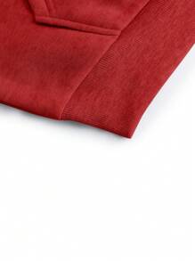 INAWLY 女士纯色落肩长袖拉链半襟休闲连帽衫，秋季，长袖上衣